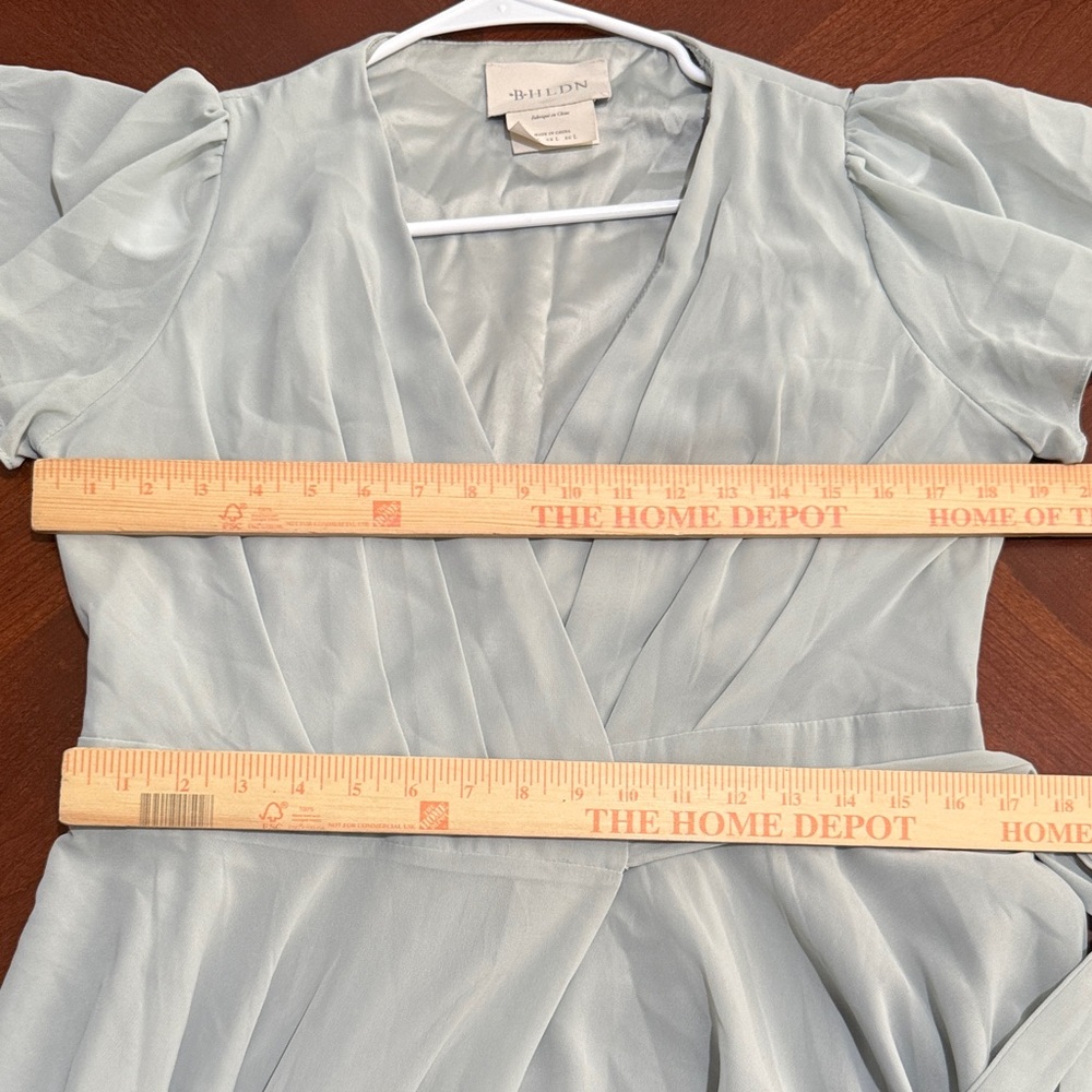 BHLDN Sage Green Maxi Wrap Dress - Picture 13 of 16